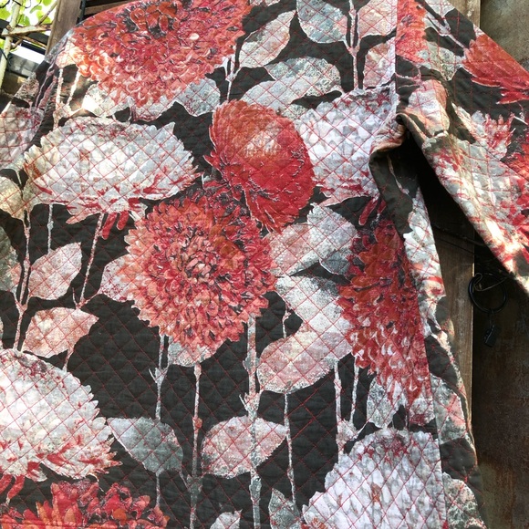 ♥️♥️😍Quilted style Chico reds browns jacket Sz 1 - Picture 3 of 8